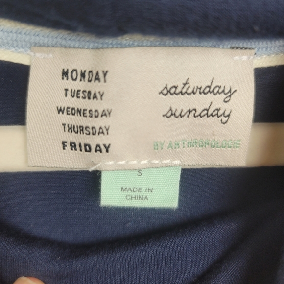 | Anthropologie | Saturday Sunday Carly Cowl Sleeveless Navy Dress size S - Picture 4 of 9